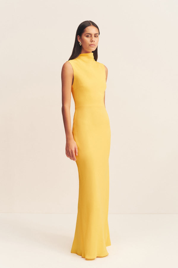 PIERCE SLEEVELESS MAXI DRESS - SUNFLOWER_A