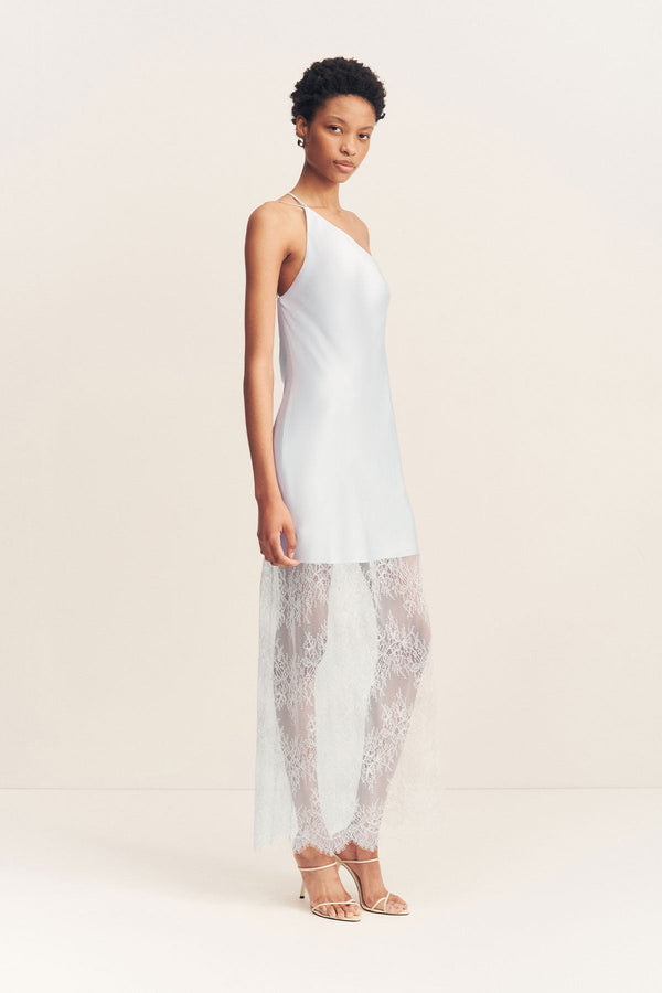 shona joy labyrinth lace one shoulder dress Shona Joy - Labyrinth Lace One Shoulder Cowl Maxi Dress
