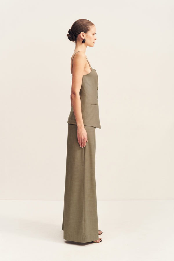 ASHER TAILORED TOP - ROCK