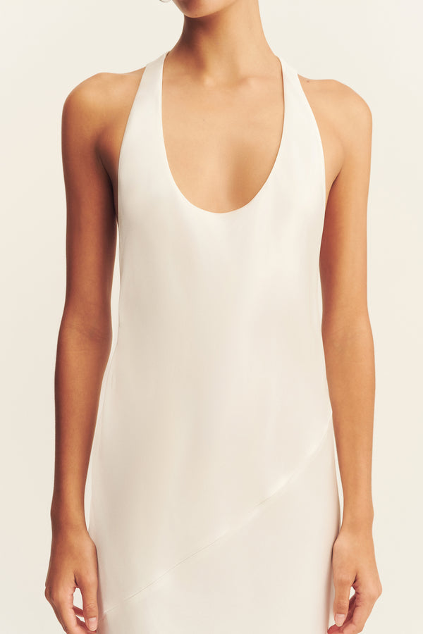 SAVANNA RACER BACK GOWN - IVORY