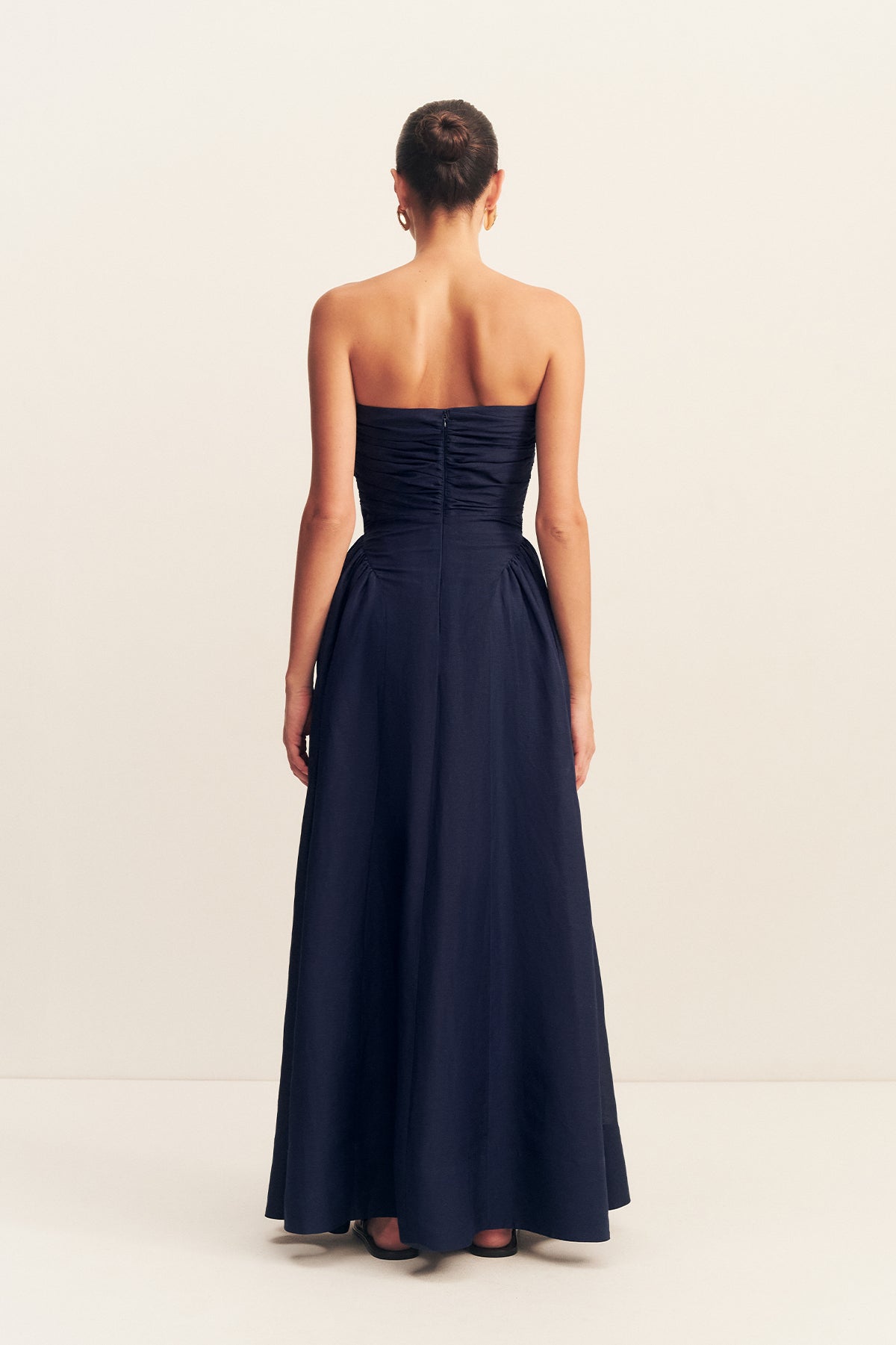 Celeste Strapless Panelled Maxi Dress | Midnight | Dresses | Shona