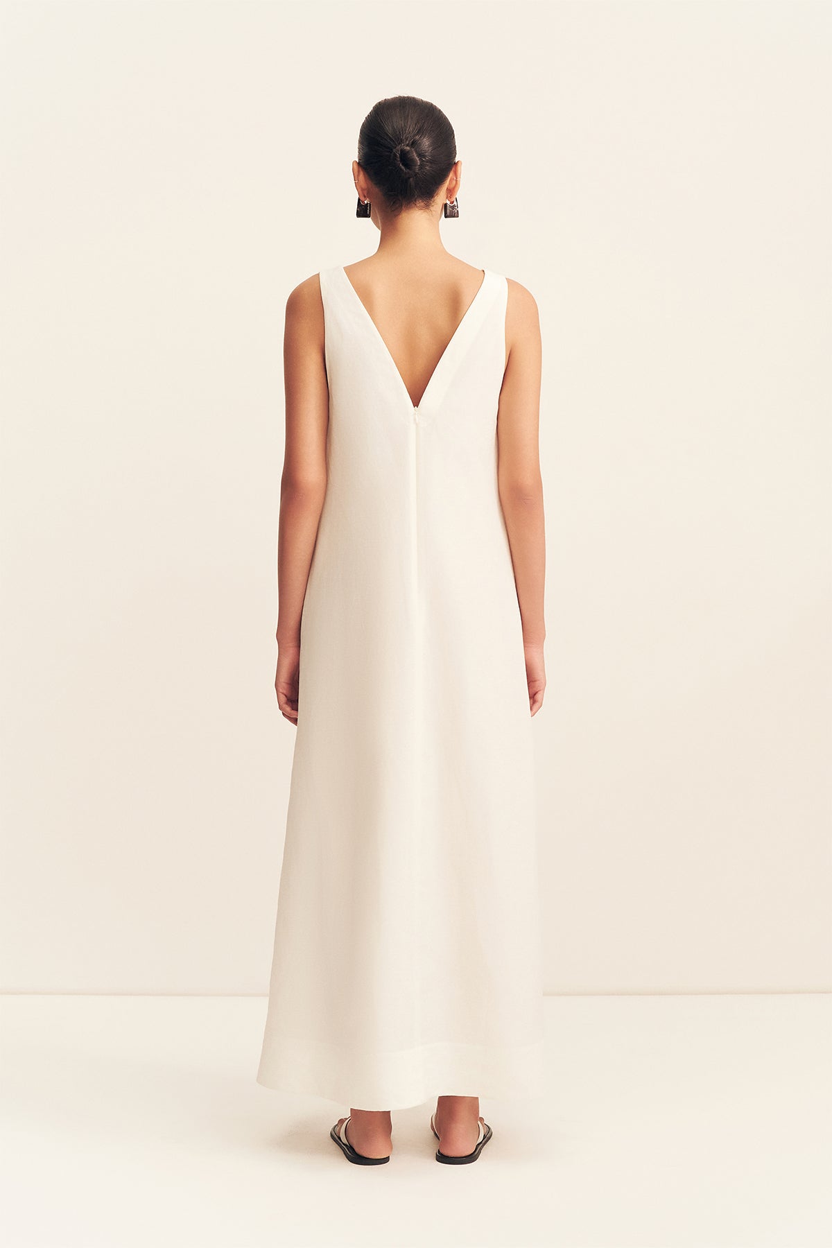 Paloma Plunged Maxi Dress | Ivory | Dresses | Shona Joy – Shona Joy US