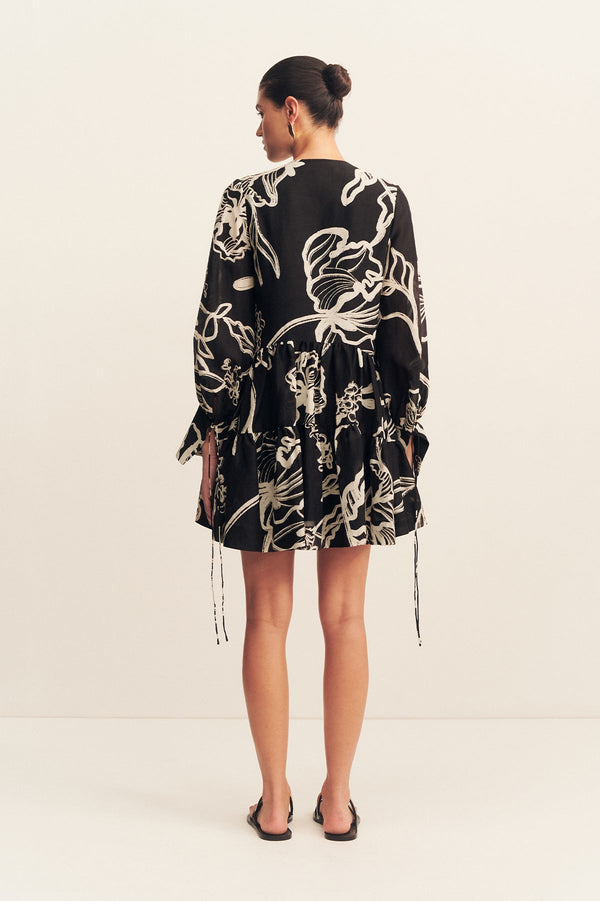 LILA TIERED MINI DRESS