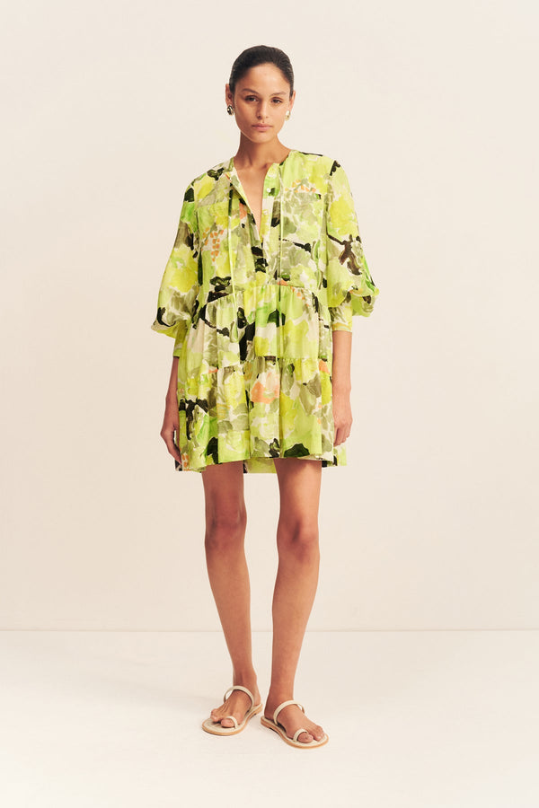 ROSCOE TIERED MINI DRESS_F