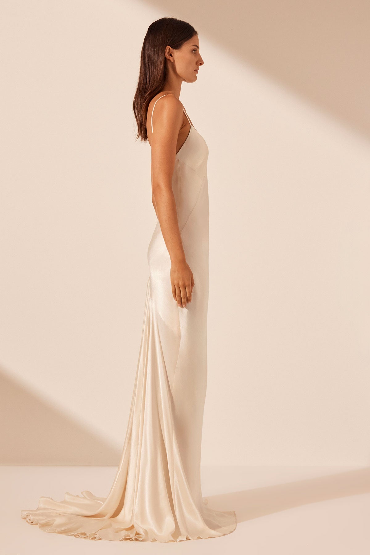 La Lune Low Back Maxi Dress | Cream | Dresses | Shona Joy