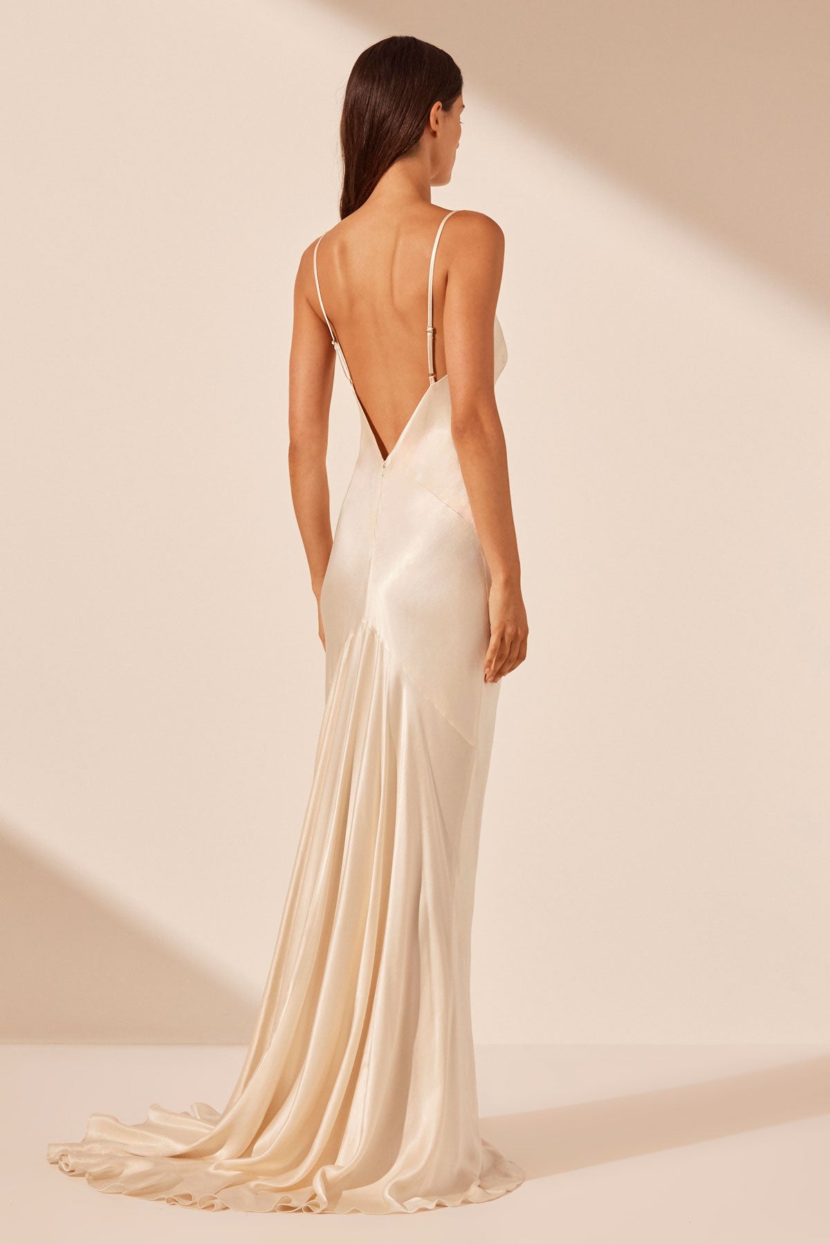 low open back dresses The Low Back Dress - Black - XS