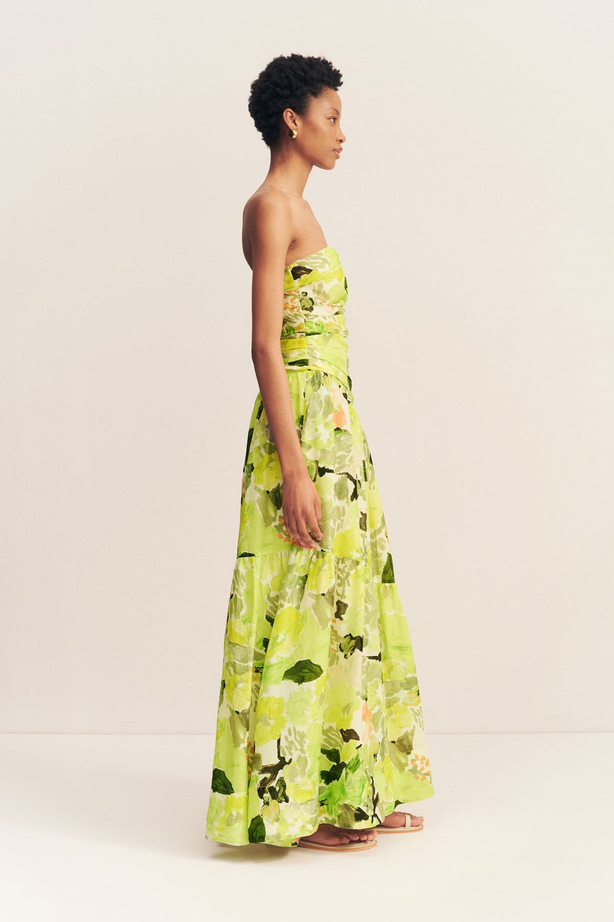 maiori strapless tiered maxi dress Seen in SJ @sofiya.balci wears the Maiori Strapless Tiered Maxi Dress. Shop her look at the link in bio. #ShonaJoy