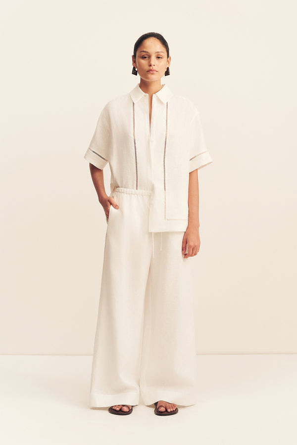 TOMMY LINEN PANT - IVORY_F