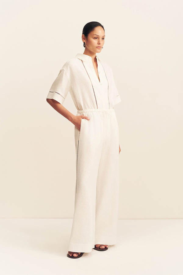 TOMMY LINEN PANT - IVORY