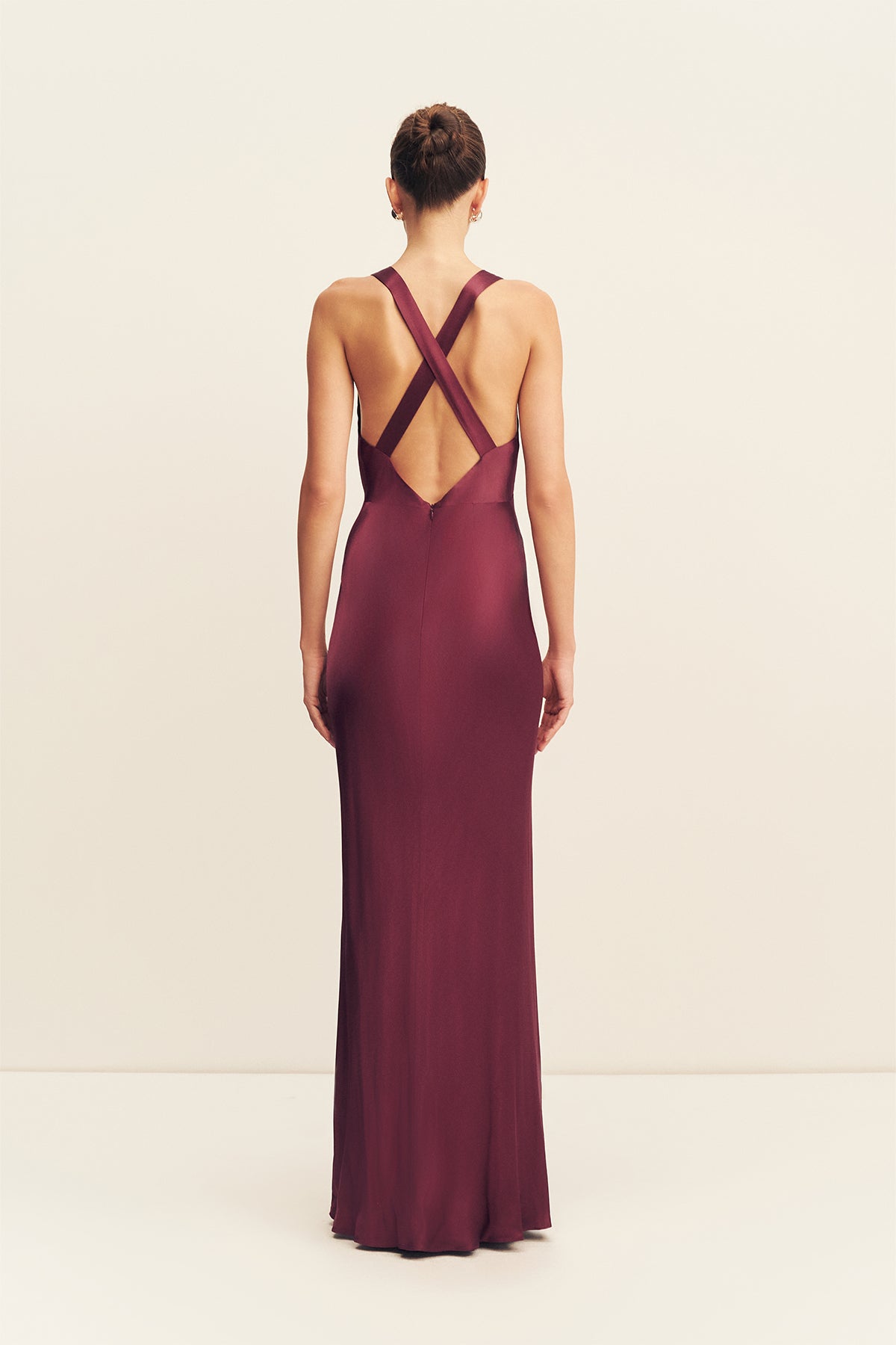 La Lune Plunged Cross Back Maxi Dress | SHIRAZ | Dresses | Shona
