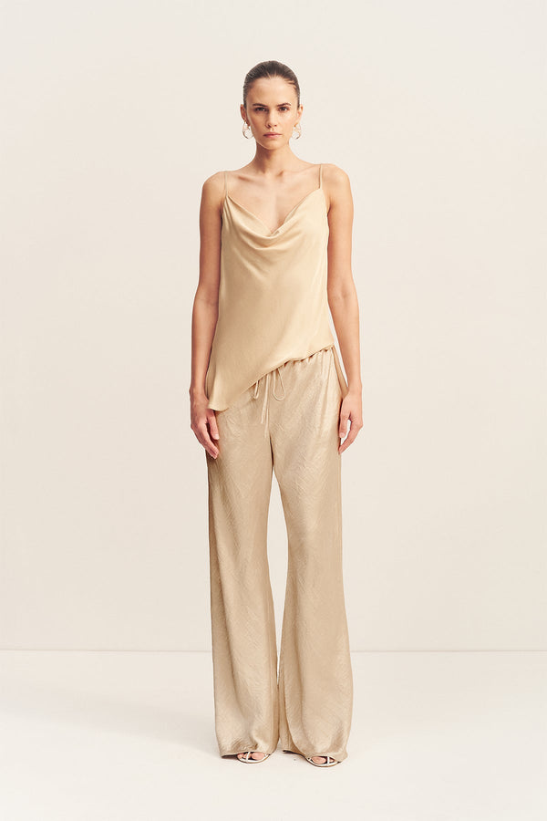ANDIE DRAWSTRING PANT - CHAMPAGNE_F