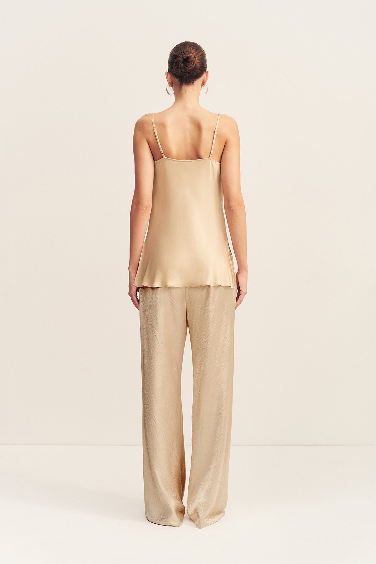Andie Drawstring Pant | Champagne | Pants | Shona Joy – Shona Joy US