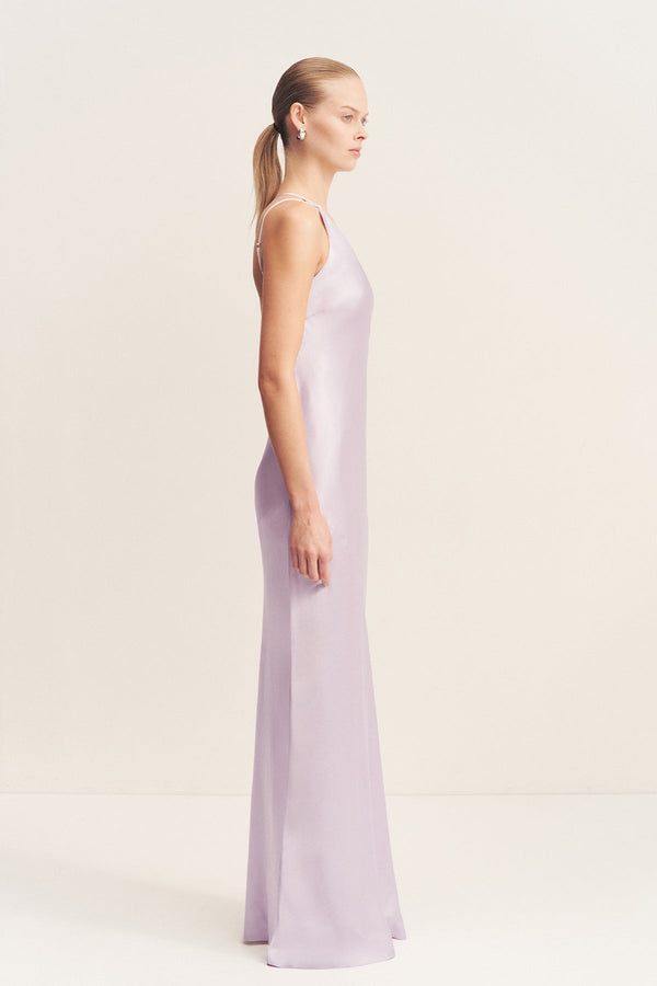Shona Joy La Lune One Shoulder Cowl Back Gown - Lilac - 0 US / 4 AU Shona Joy La Lune One Shoulder Cowl Back Gown - Lilac - 0 US / 4 AU