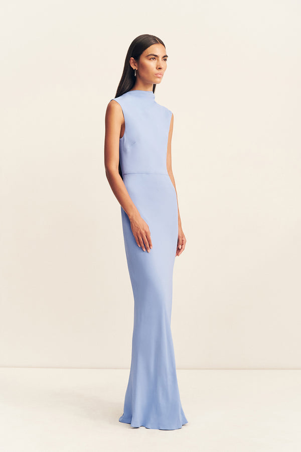 RIO SLEEVELESS MAXI DRESS - CORNFLOWER BLUE