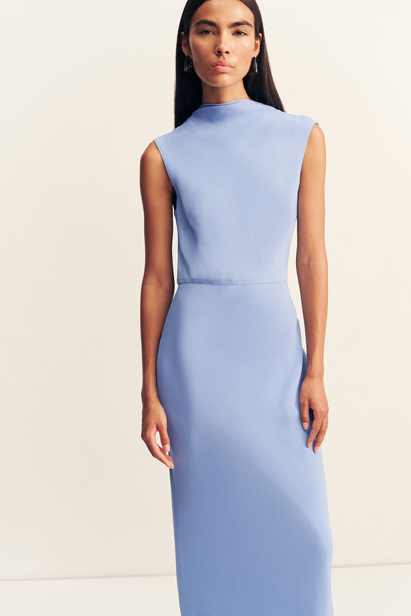 RIO SLEEVELESS MAXI DRESS - CORNFLOWER BLUE