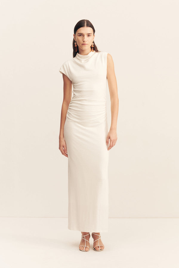 BEAU SLEEVELESS MAXI DRESS - IVORY_F