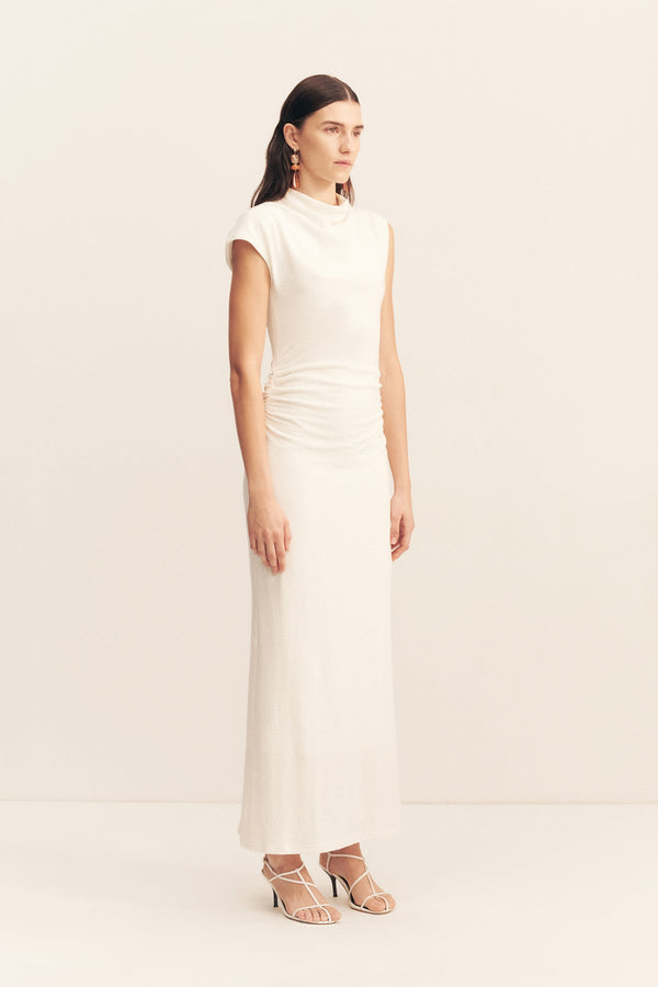 BEAU SLEEVELESS MAXI DRESS - IVORY