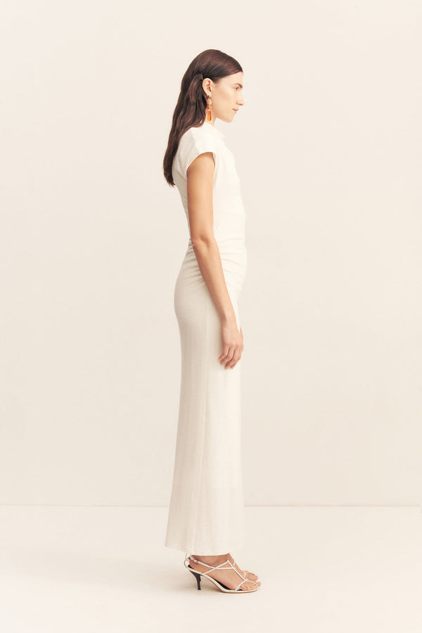 BEAU SLEEVELESS MAXI DRESS - IVORY
