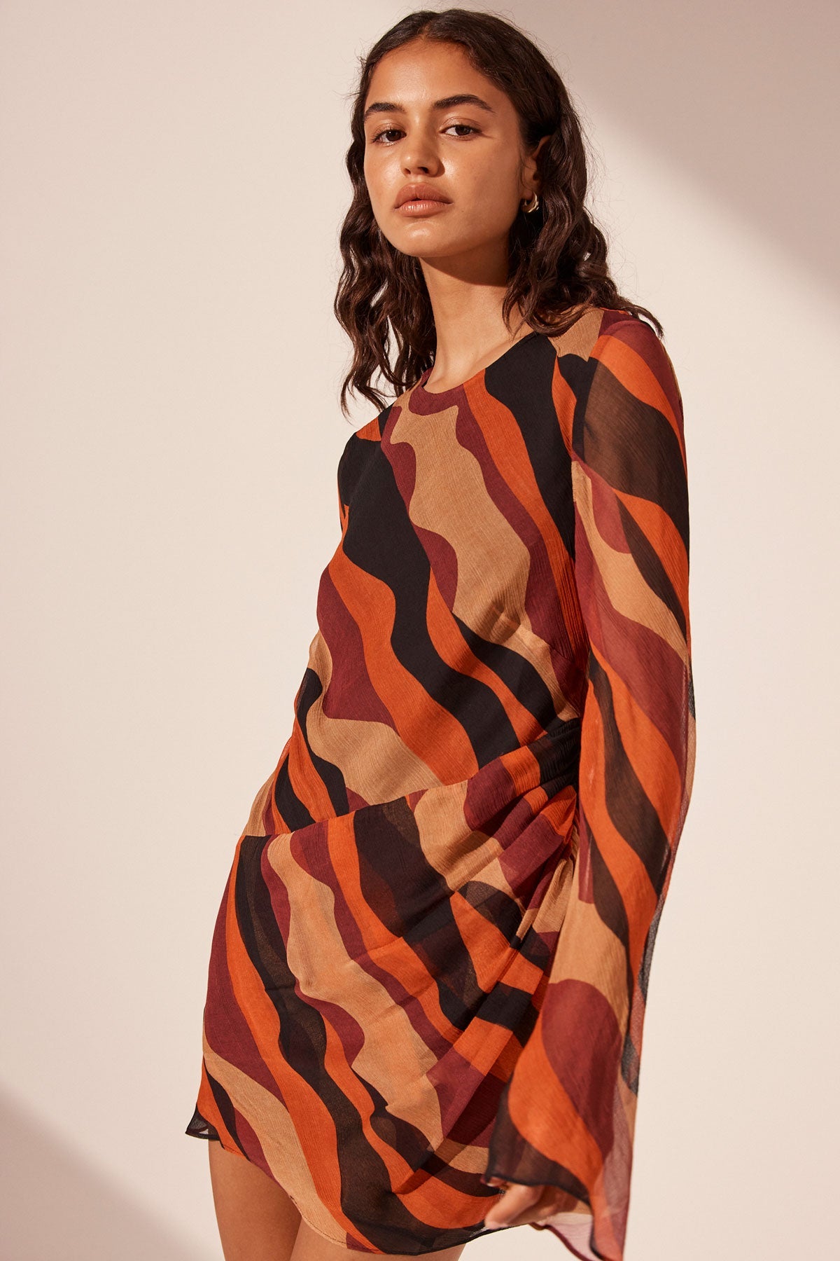 andmarry Donna gather mini dress Amra Cotton Gathered Mini Dress