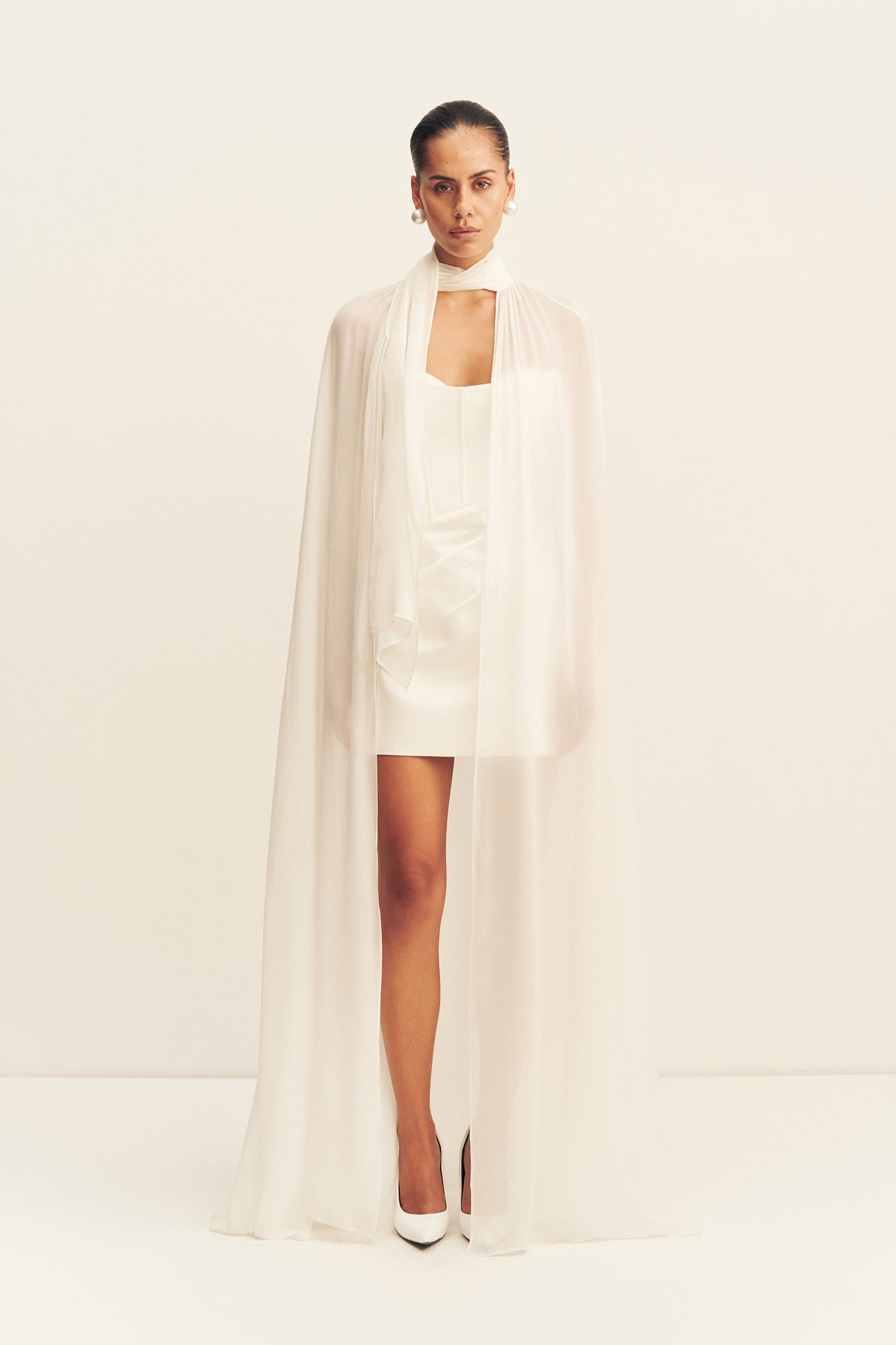 Lucent Cape | Ivory | Dresses | Shona Joy – Shona Joy US