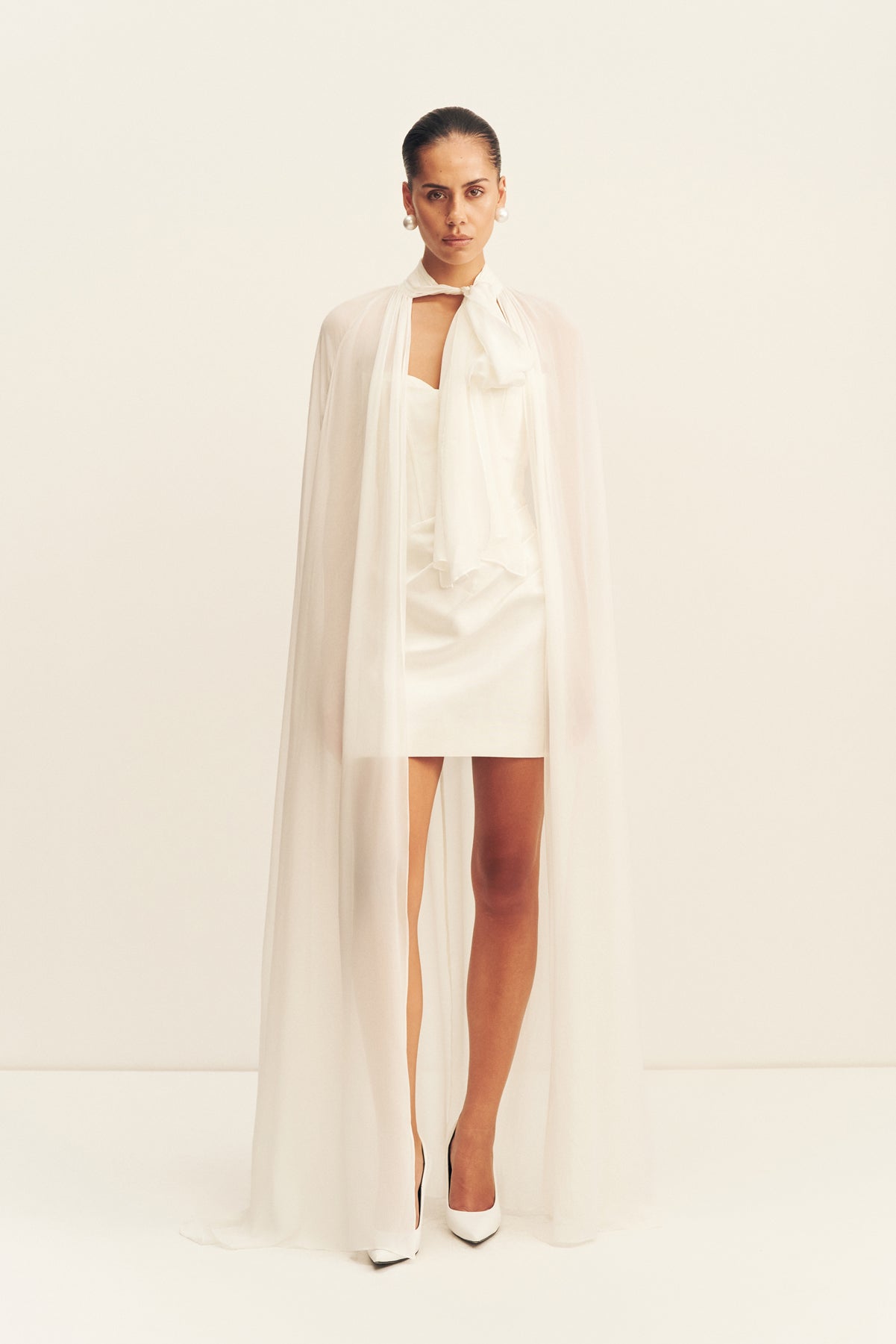 Lucent Cape | Ivory | Dresses | Shona Joy – Shona Joy US