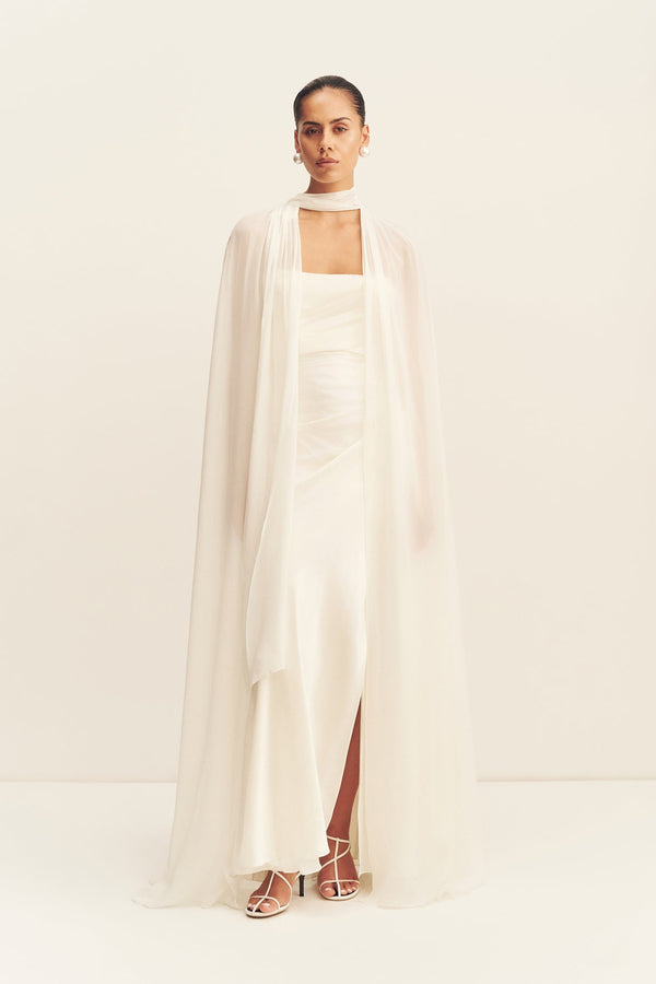 Shona Joy - Lucent Cape - Ivory - Bridesmaids Dress Shona Joy - Lucent Cape - Ivory - Bridesmaids Dress