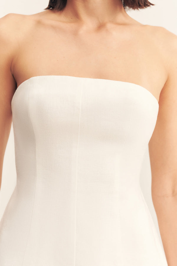 WELLINGTON STRAPLESS BUSTIER - IVORY