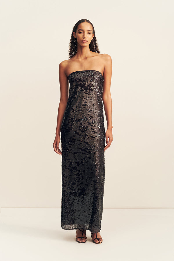 AMERIE STRAPLESS MAXI DRESS - PORT ROYALE_F