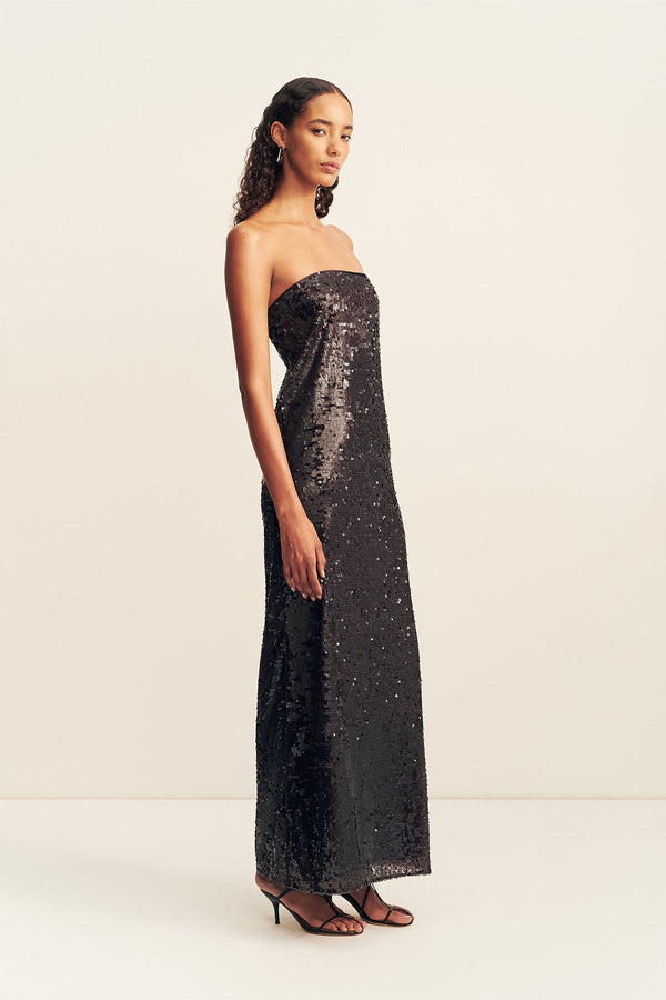 AMERIE STRAPLESS MAXI DRESS - PORT ROYALE
