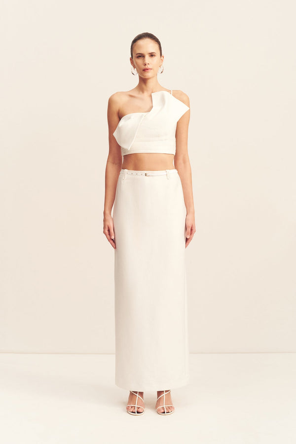 OTIS TWIST KNOT TOP - IVORY