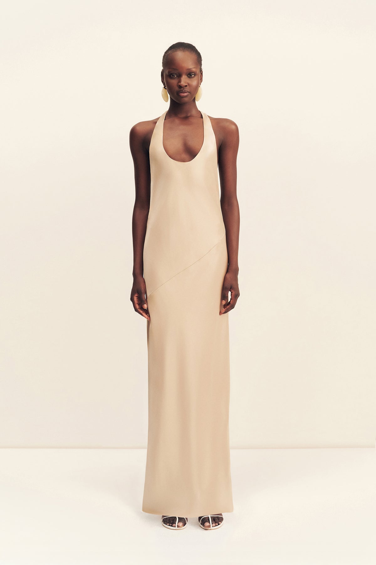 Savanna Racer Back Maxi Dress | Champagne | Dresses | Shona Joy