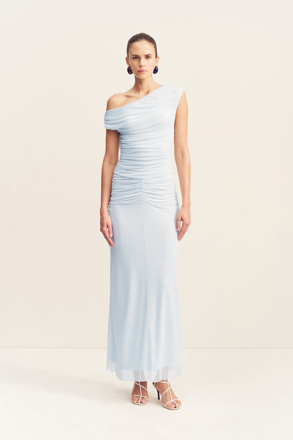 MIRA OFF SHOULDER MAXI DRESS - SKY_F