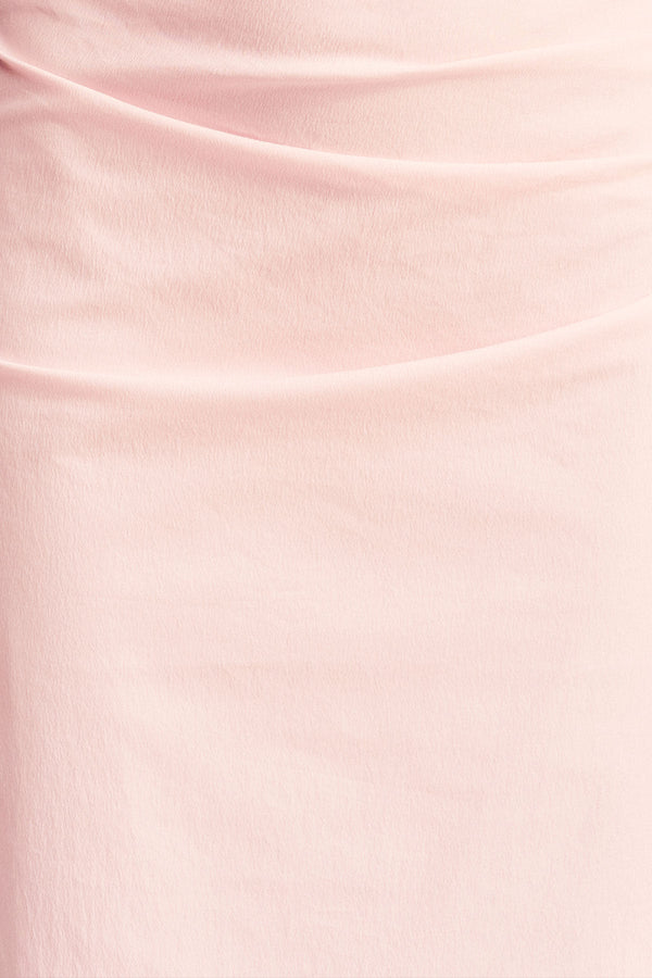 CAMPBELL OFF SHOULDER BUBBLE MAXI DRESS - BALLERINA