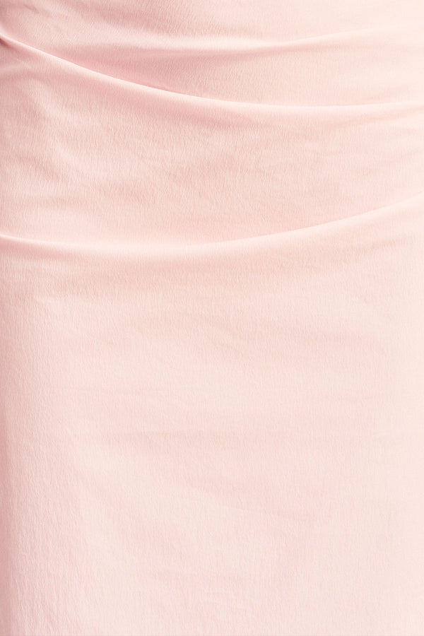 CAMPBELL STRAPLESS BUBBLE MAXI DRESS - BALLERINA