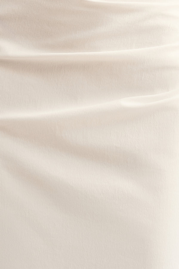 CAMPBELL STRAPLESS BUBBLE MAXI DRESS - IVORY