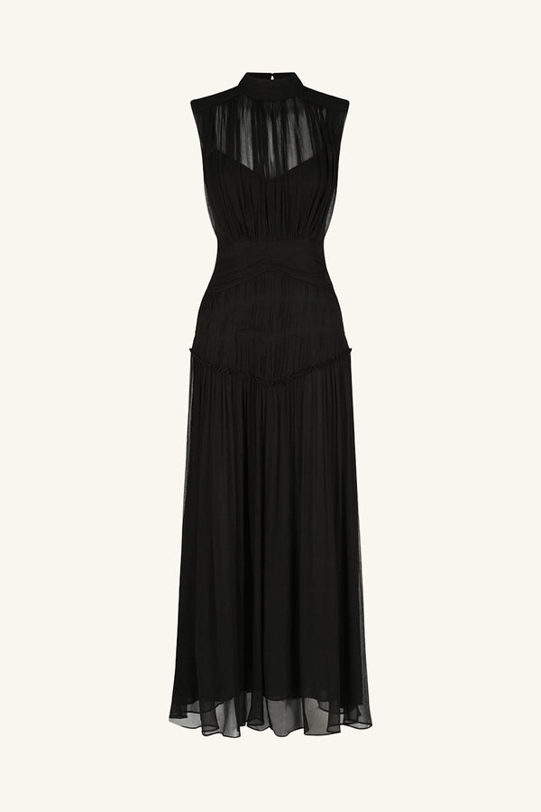 Clemence High Neck Midi Dress | Black | Dresses | Shona Joy Shona Joy US Clemence High Neck Midi Dress | Black | Dresses | Shona Joy Shona Joy US