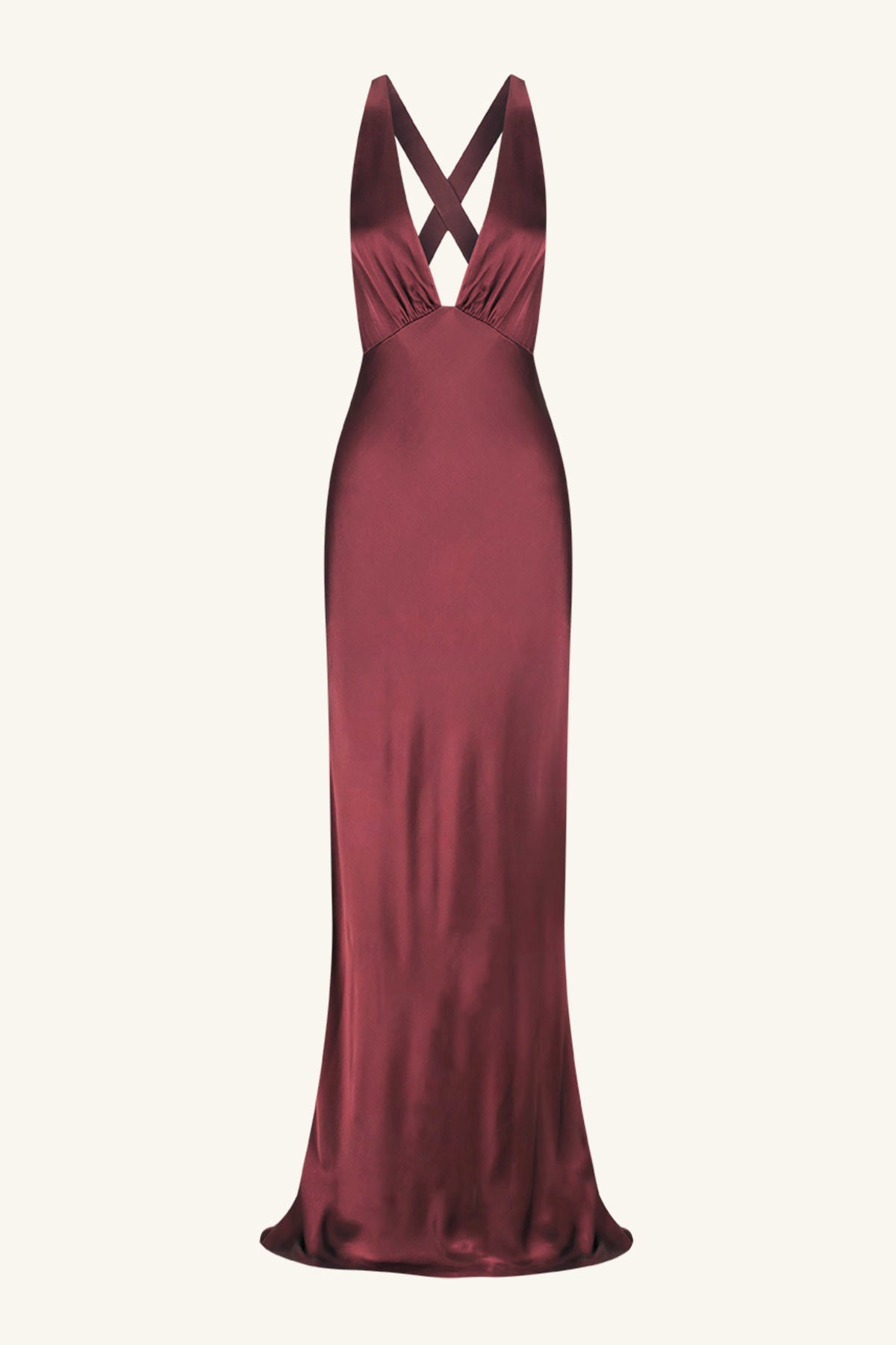 La Lune Plunged Cross Back Maxi Dress | SHIRAZ | Dresses | Shona