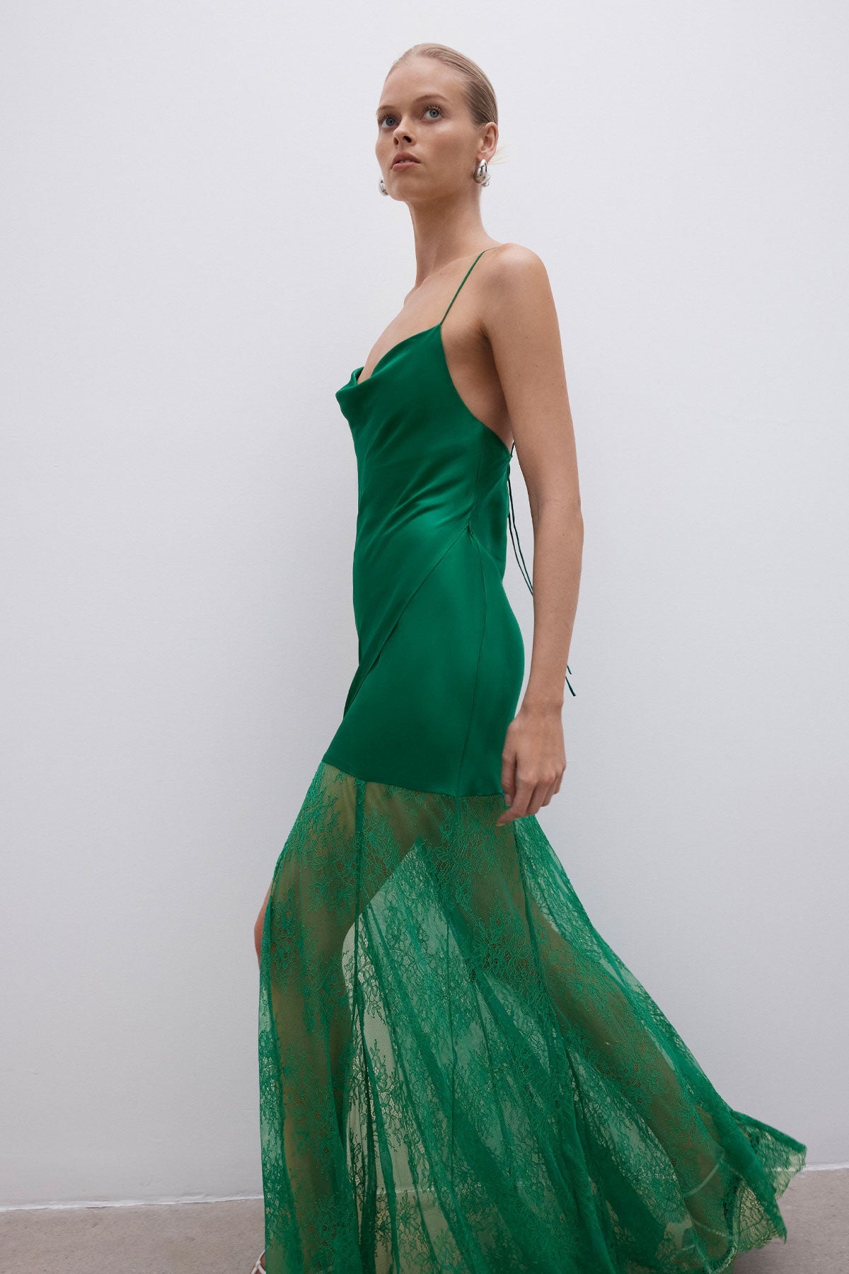 Emerald fashion green maxi dress uk