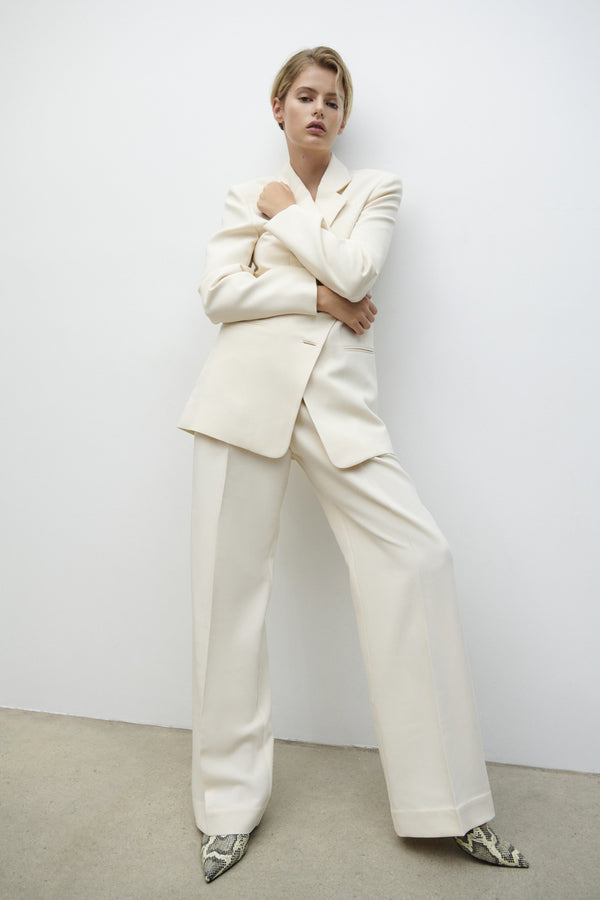 IRENA OVERSIZED TAILORED BLAZER - RICE