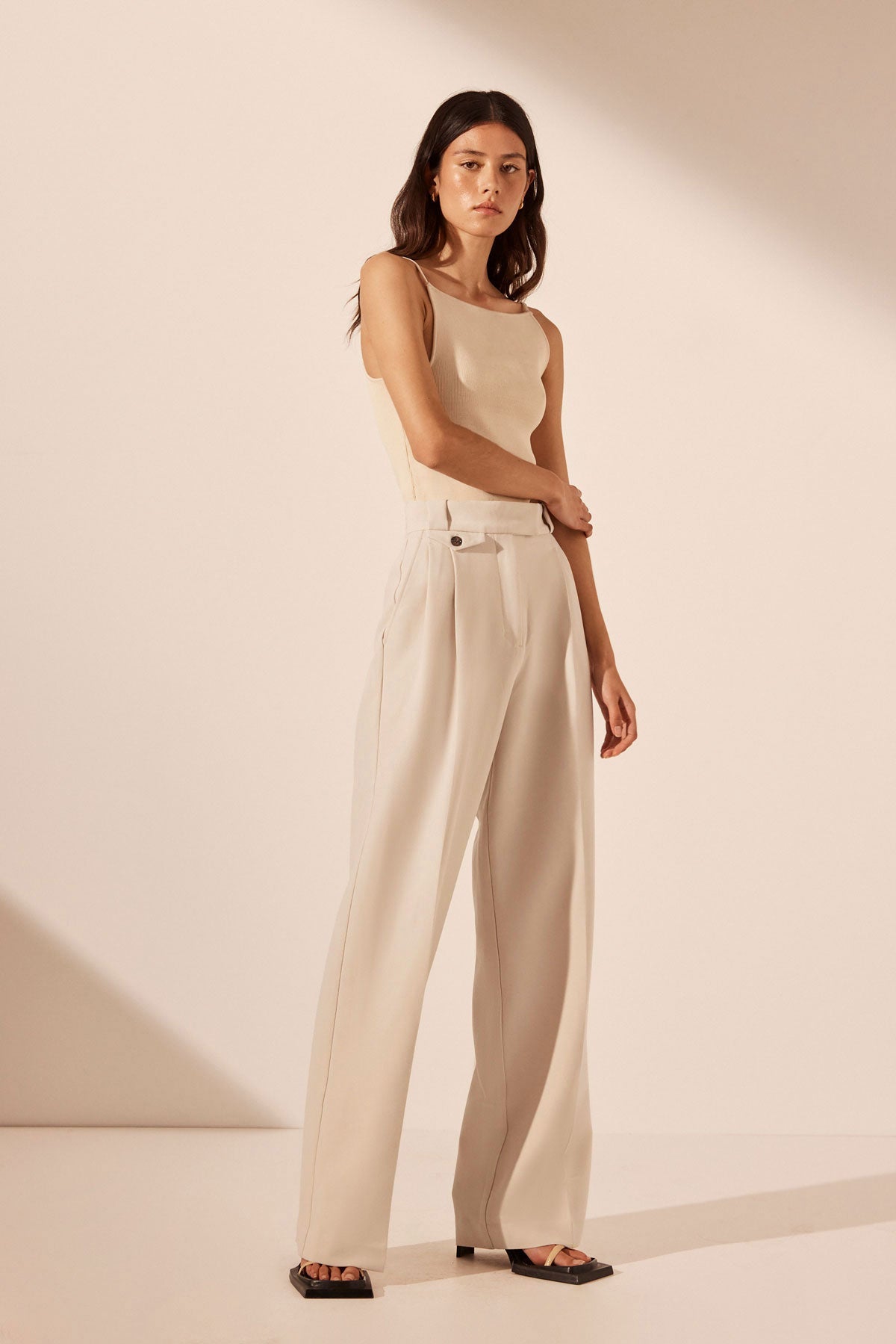 Pieces Lusia High Waisted Ankle Tailored Trouser | Jarrolds, Norwich