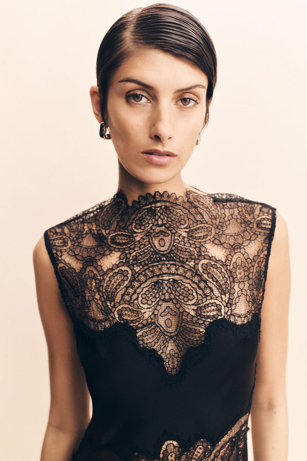 Jamila Lace High Neck Maxi Dress | Black | Dresses | Shona Joy Shona Joy US Jamila Lace High Neck Maxi Dress | Black | Dresses | Shona Joy Shona Joy US