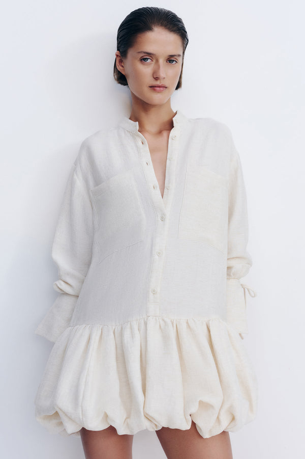 Jasper Bubble Shirt Mini Dress | Resin | Dresses