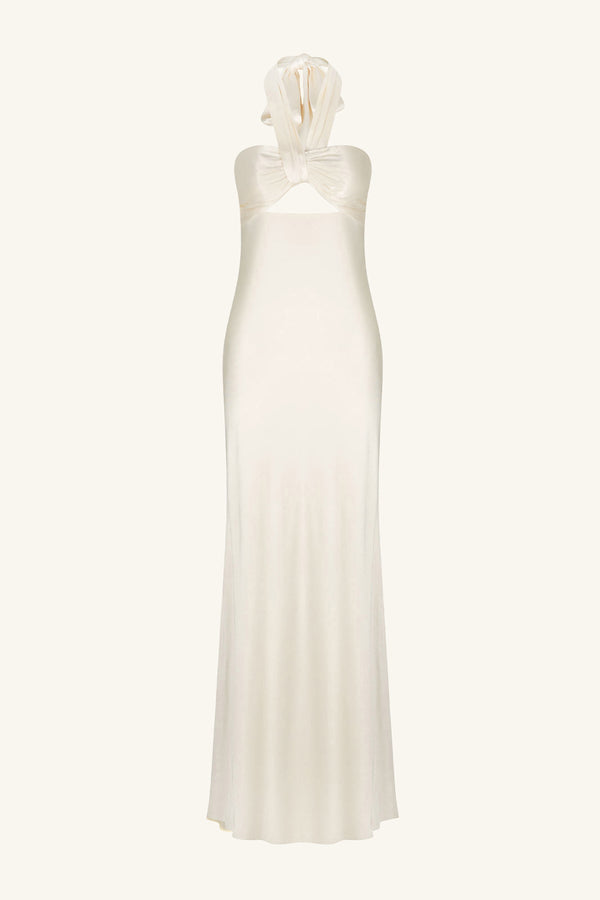 La Lune Ruched Halter Maxi Dress | Cream | Dresses | Shona Joy Shona Joy US La Lune Ruched Halter Maxi Dress | Cream | Dresses | Shona Joy Shona Joy US