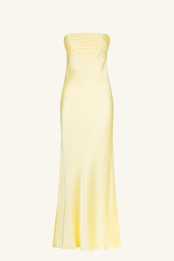 Dress Outlet Bec And Bridge Sun Valley Dress La Lune Strapless Ruched Bodice Maxi Dress Lemon Dresses Shona Joy Shona Joy US Dress Outlet Bec And Bridge Sun Valley Dress La Lune Strapless Ruched Bodice Maxi Dress Lemon Dresses Shona Joy Shona Joy US