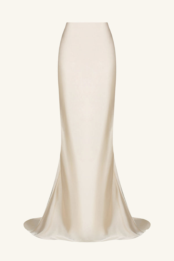 Shona Joy - La Lune High Waist Maxi Skirt - Cream