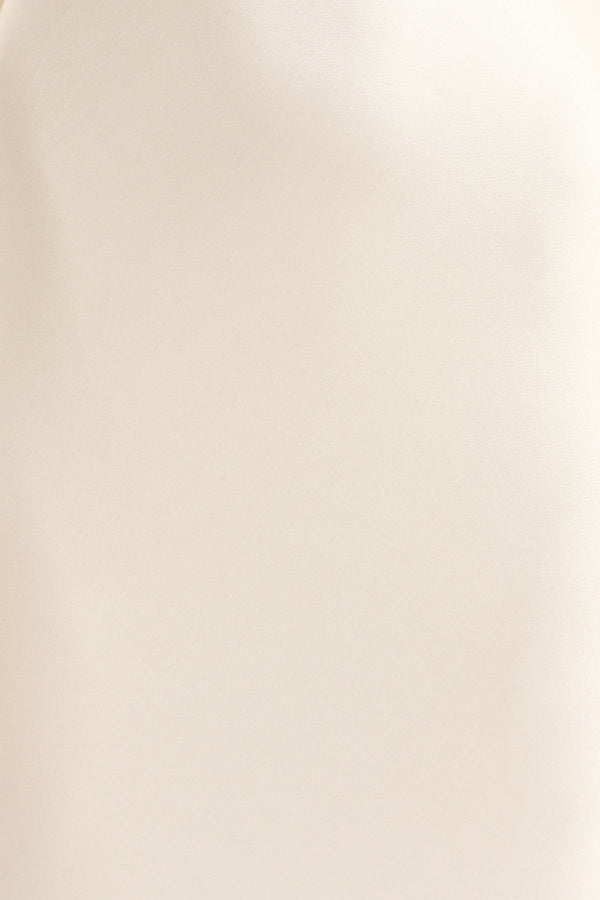 LA LUNE HIGH COWL OPEN BACK MAXI DRESS - WHITE_SW