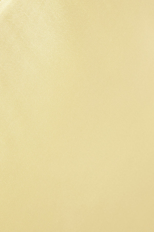 LA LUNE PLUNGED CROSS BACK MAXI DRESS - LEMON