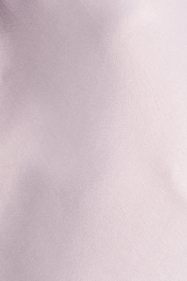 LA LUNE PLUNGED HALTER MIDI DRESS - LILAC