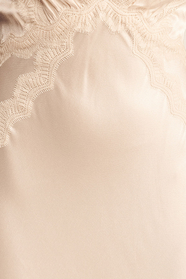 LA LUNE LACE CROSS BACK MAXI DRESS - CREAM