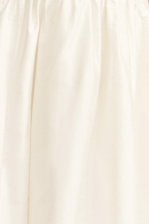 LUCERO 100% SILK HALTER TIERED MINI DRESS